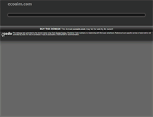 Tablet Screenshot of ecoaim.com